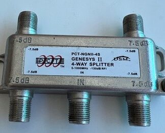 PCT-NGNII-4S GENESIS II 4-Way Coaxial Cable Satellite Splitter