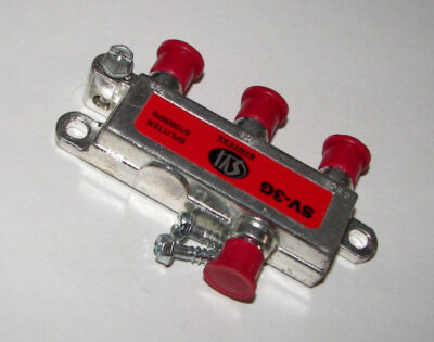 Lot of 2 NEW 3 WAY COAX CABLE SPLITTER SV-3G SVI DIGITAL 1 to 3 TV, SATELLITE - Image 2