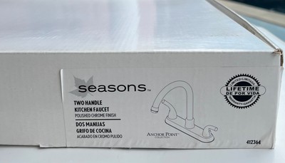 Seasons 412364 Anchor Point Two Handle Kitchen Faucet Polished Chrome - Image 4