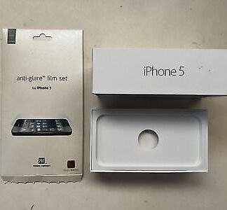 Empty Box for 16GB Apple iPhone 5 with User Manual Apple Logo & Screen Protector