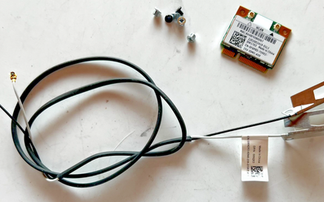 Dell DW1703 Wi-Fi Bluetooth Wireless Mini PCI-E Card CN-0FXP0D w/Cables & Screws