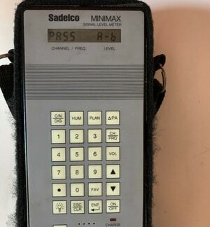 Sadelco MiniMax Signal Level CATV Meter and Carry Case, No Power Supply