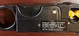 NEW HANLONG HT302   RG-58/59/62 ROTARY COAX 2 BLADE COAXIAL CABLE WIRE STRIPPER