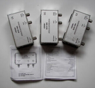 Lot of (3) NAS Satellite Customer Device SCD-1BN with Bracket Mounting + Manual