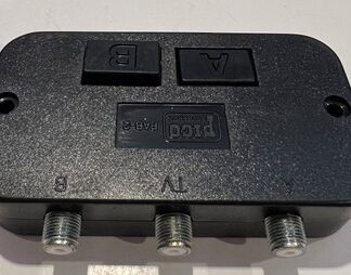 Pico Macom Inc. Coaxial A B Switch  Pab 2 Cable A TV Cable B Switches 2 way NEW