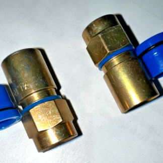 Lot of 50 SNS1P6 Blue SNAP-N-SEAL COAX RG-6 Compression Connectors Thomas &Betts