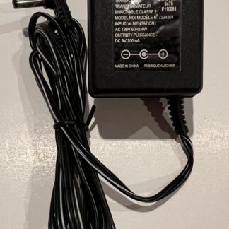 GENUINE RYOBI 7224301 POWER ADAPTER AC 120V 60Hz 4W, DC 9V 200mA