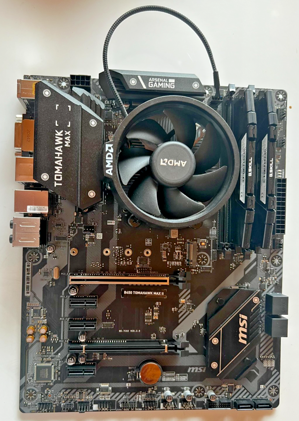 Combo B450 Tomahawk MAX II MS-7C02 + AMD Ryzen 5 3600 6-Core CPU + 32GB DDR4 - Image 10