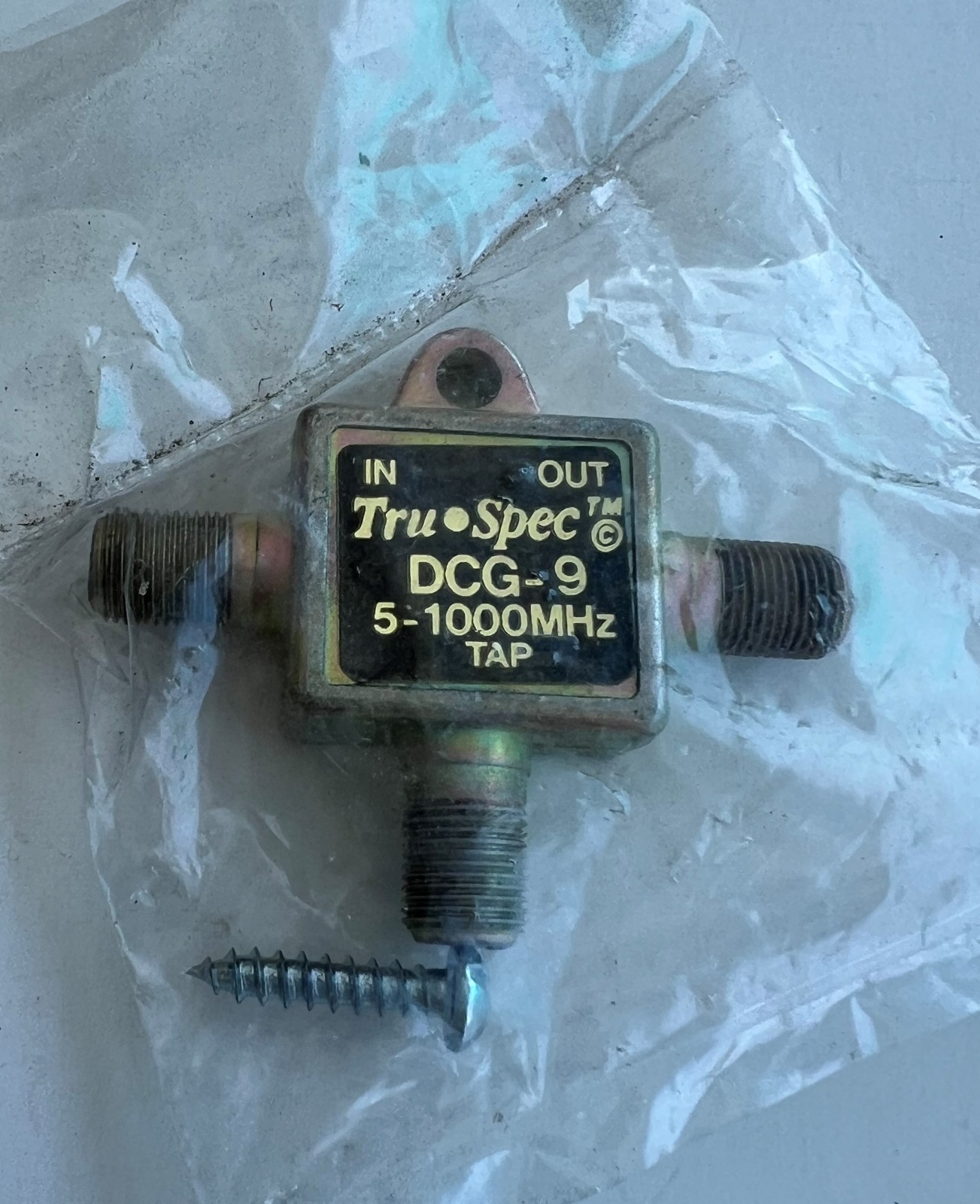 LOT of 2 NEW Tru-Spec DCG-9 Single Tap Splitter 5-1000MHz