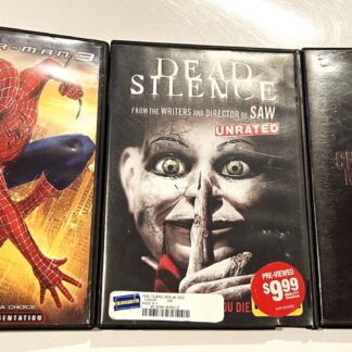 Set of 3 DVD's: Spider Man 3, Dead Silence,  The Texas Chainsaw Massacre