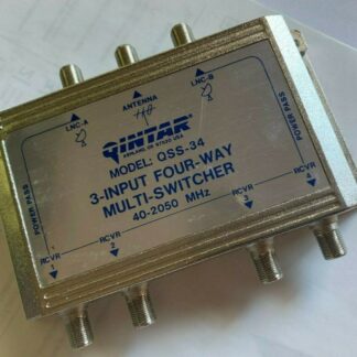 Qintar QSS-34 40-2050MHz 3-Input 4-Way Multi-Switcher Satellite Switch QSS34