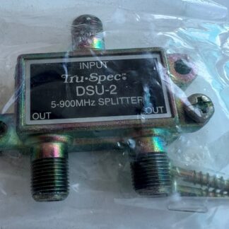 LOT OF 2 NEW DSU-2 5-900MHz 3-way Diecast Sat Cable TV U/V/FM Splitter Tru-Spec