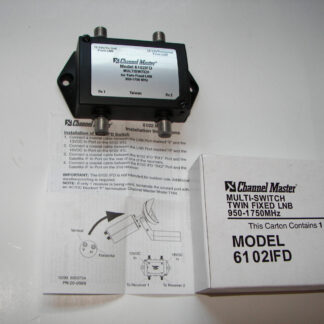 TWIN FIXED LNB SATELLITE TV COAX MULTISWITCH 6102IFD 950-1750MHz -CHANNEL MASTER