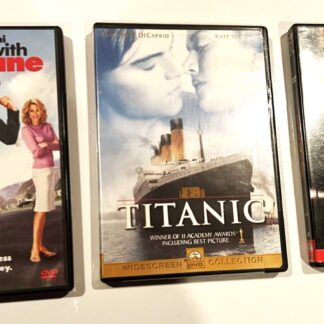 Set of 3 DVD's, Titanic, Fun With Dick and Jane, Sleepy Hollow