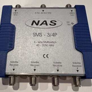 NAS SMS-3/4-P 4-way Multiswitch 40-2050MHz LNB A(14V) LNB B(18V)
