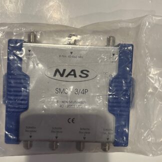 NAS SMS-3/4-P 4-way Multiswitch 40-2050MHz LNB A(14V) LNB B(18V) NEW