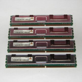 LOT OF 4 INFINEON HYS72T128420HFA-3S-B 1GB 2RX8 PC2-5300F ECC MODULE 4GB TOTAL