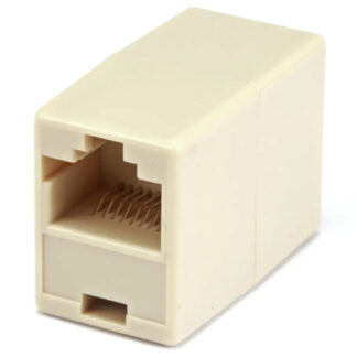 Lot of 5 RJ11 Telephone Jack Line Coupler Adapter Connector for Phone Cord Beige