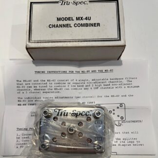 Tru - Spec Channel Combiner Model MX-4U With Tuning Instructions