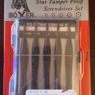 NEW Boxer 5 Pc Precision Star Tamper Proof Electronic Screwdriver Set