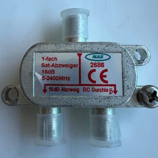 LOT OF 3  NAS2686 16dB 5-2400MHz  1-fach Diecast Sat Cable TV  Splitter