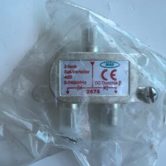 NEW NAS 2675 4dB 5-2400MHz 2-fach Diecast Sat Cable TV  Splitter
