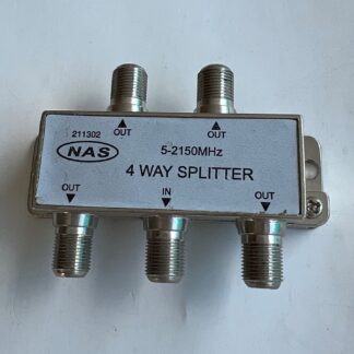 LOT OF 2  NAS 211302  5-2150MHz 4-way Diecast Satellite Cable TV  Splitter