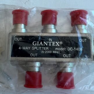 NEW   LOT OF 2  Giantex DC-1408  5–2000MHz 4-Way Splitter
