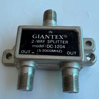LOT OF 2  Giantex DC-1204   5-2000MHz  2-Way  Sat Cable TV  Splitter