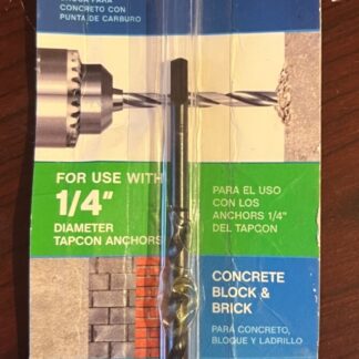 NEW Buildex Tapcon 11257 Drill Bit 3/16"x3-1/2" For Use With 1/4" Tapcon Anchors