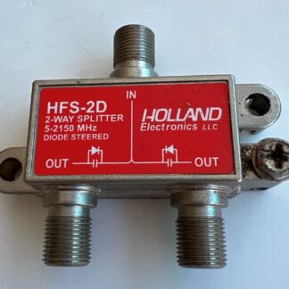 LOT OF 2  Holland HFS-2D 5-2150MHz Diode Steered 2-Way Sat Cable TV Splitter