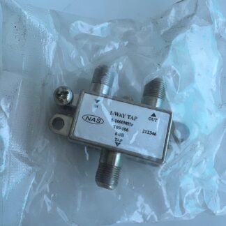 NEW LOT OF 2  NAS 212346  6dB  5-1000MHz T09-106 1-Way  Sat Cable TV  Splitter