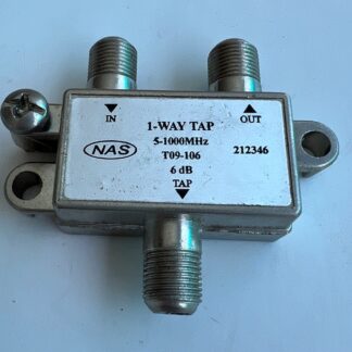 LOT OF 2  NAS 212346  6dB  5-1000MHz T09-106 1-Way  Sat Cable TV  Splitter