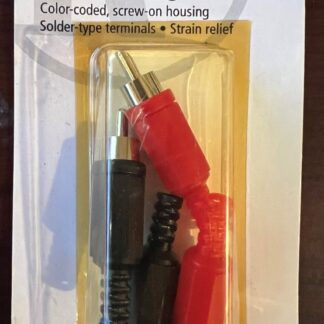 RadioShack Solder -Type Phono Plug 274-319 Pkg Of 4 Color-Coded Screw-on Housing