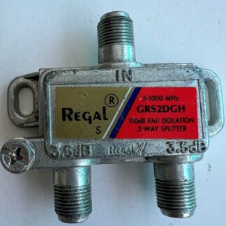 Lot Of 2  Regal  GRS2DGH  5-1000MHz  110dB EMI Isolation 2-Way Splitter