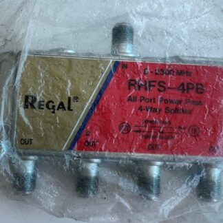 NEW Lot Of 2    Regal  RHFS-4PB  5-2300MHz   All Port Power Pass  4-Way Splitter