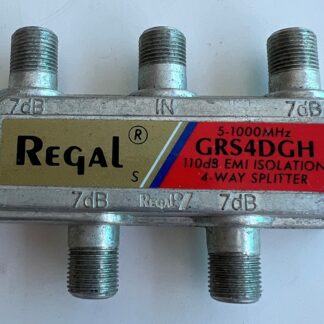 Lot Of 2   Regal  GRS4DGH  5-1000MHz   110dB EMI Isolation  4-Way Splitter