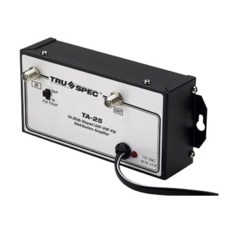 LOT of 2 UHF/VHF/FM 18-25dB Sloped Distribution Signal Amplifier Tru-Spec TA-25