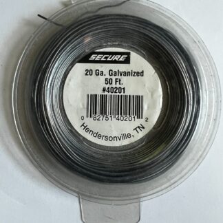 Galvanized Steel Wire 20 Gauge x 50 Feet SECURE #40201 Made in USA 20 Ga. 50 Ft.