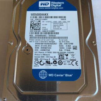 WD5000AAKX-75U6AA0 Western Digital Internal 3.5" Hard Drive 500GB 7200 RPM 16MB