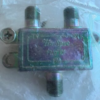 NEW Lot Of 2 Tru-Spec FM/TV Splitter