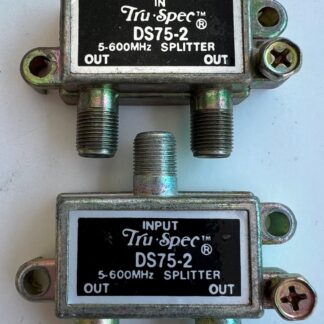 Lot Of 2   Tru-Spec  DS75-2  5-600MHz  Splitter