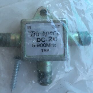 NEW   LOT OF 2    Tru-Spec DC-20   5-900MHz   2-Way  Sat Cable TV   Splitter