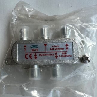 LOT OF 2 NEW NAS 2676  5-2400MHz 4-fach Diecast Satellite Cable TV  Splitter