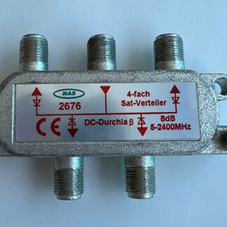 LOT OF 2 NAS 2676  5-2400MHz 4-fach Diecast Satellite Cable TV  Splitter