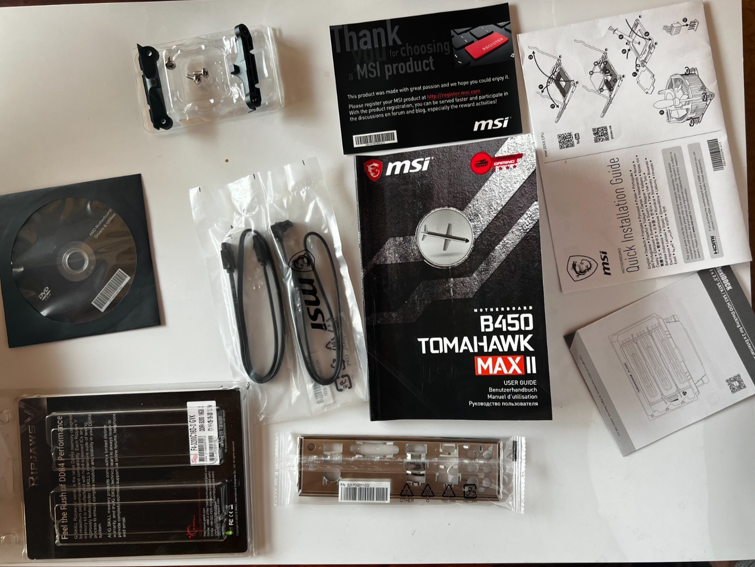 Combo B450 Tomahawk MAX II MS-7C02 + AMD Ryzen 5 3600 6-Core CPU + 32GB DDR4 - Image 3