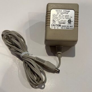 Global Village Communication AD-0940 AC Adapter 120VAC 60Hz 7W DC 9V 400mA