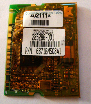 NEW Compaq Presario Laptop 56k Modem 285286-001 Internal HP P/N 6871BMS08A1 Dial