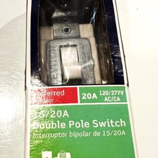 LEVITON CSB2 15/20A Double Pole Switch White